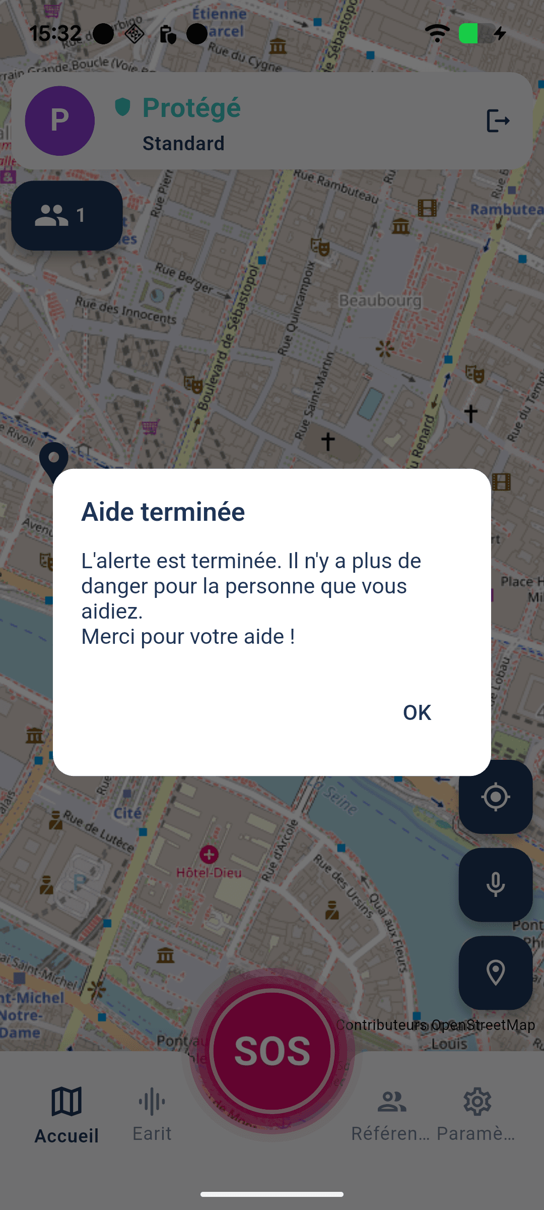 Rejoindre une alerte pour aider