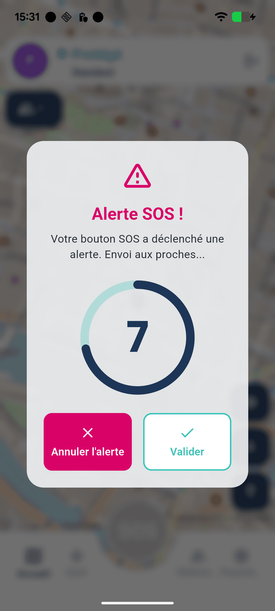 Emission de l'alerte