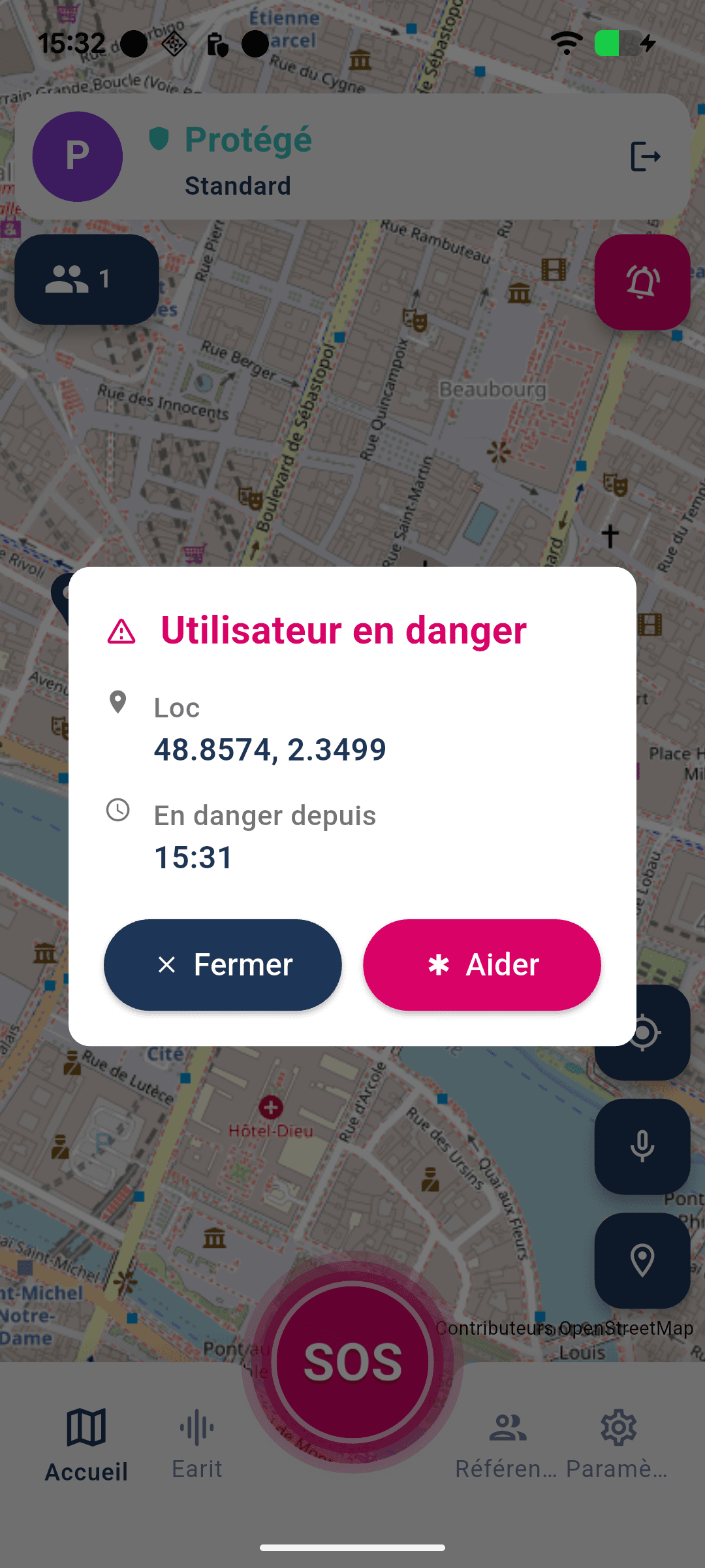 Pour les utilisateurs à proximité